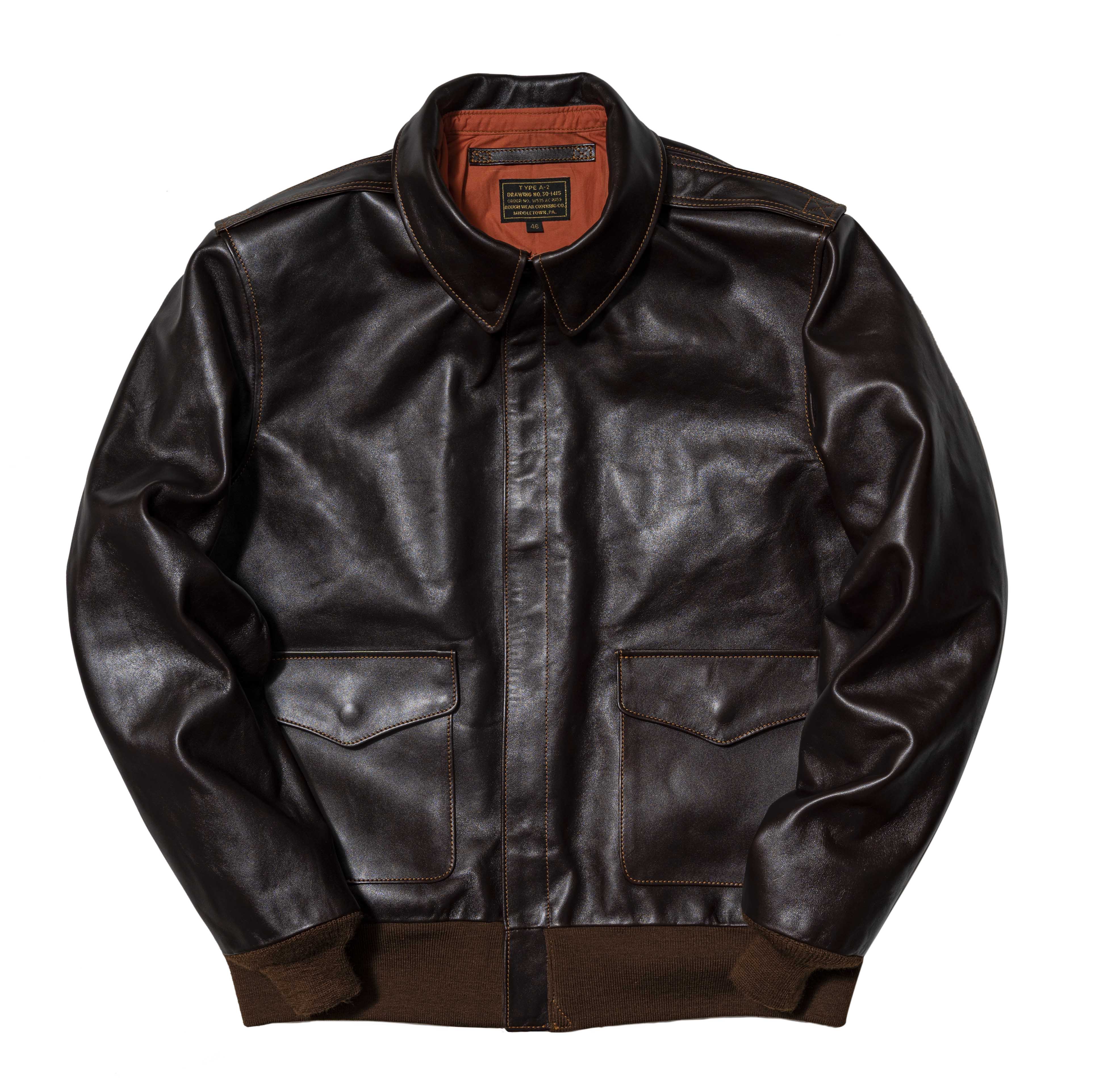 ジャケット・アウター A2 Flight JKT SealBrown 38R SADDLERY USA A2 Flight JKT SealBrown 38R SADDLERY USA Type A-2 Flight Jacket