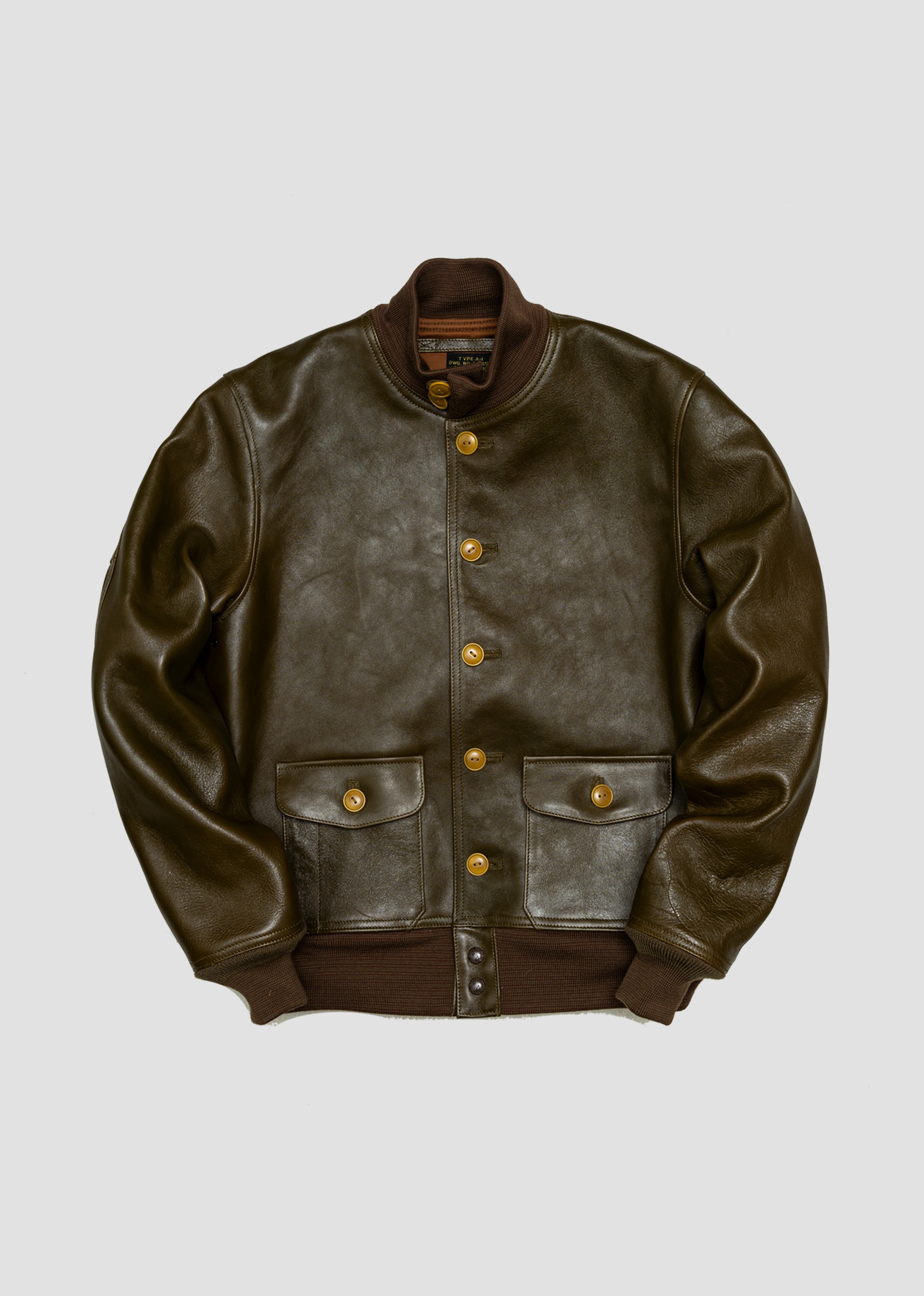 Type A-1 Flight Jacket Olive - DOUBLE HELIX